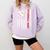 Baseball MOM USA American Flag Patriotic Mama Mother's Day For Women Kids Men Comfort Colors Sweatshirt Crimson