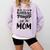 Baseball Mom Women Girls Daughter Mother Baseball Player Comfort Colors Sweatshirt Crimson