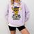 Boys Pizza Theme Baseball Home Hitter Comfort Colors Sweatshirt Crimson