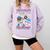 Bruh It's My 8th Birthday Baseball Ice Cream Drip 8 Year Old Comfort Colors Sweatshirt Crimson