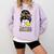 Busy Raising Ballers Tennis Baseball Mom Messy Bun Leopard Comfort Colors Sweatshirt Crimson