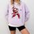 Christmas Baseball Player Santa Xmas Boys Men Toddler Comfort Colors Sweatshirt Crimson
