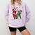 Christmas Santa Baseball Ugly Sweater Comfort Colors Sweatshirt Crimson