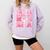 Coquette Bow In My Baseball Mom Era Baseball Mama Mother Day Comfort Colors Sweatshirt Crimson
