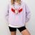 Cute Baseball &Cupid Wings Happy Valentines Boys Men Comfort Colors Sweatshirt Crimson