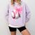 Cute Coquette Baseball Pink Bow Player & Fan Girls Comfort Colors Sweatshirt Crimson Cute Coquette Baseball Pink Bow Player & Fan Girls Comfort Colors Sweatshirt Crimson