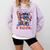 Dominican Puerto Rican Pride Baseball Flag Unity Comfort Colors Sweatshirt Crimson