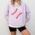 Game Day Baseball Baseball Lovers Softball Life Mom Premium Tri-Blend Comfort Colors Sweatshirt Crimson