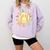 Groovy Retro Floral Happy Smiling Face Baseball Mom Comfort Colors Sweatshirt Crimson Groovy Retro Floral Happy Smiling Face Baseball Mom Comfort Colors Sweatshirt Crimson