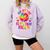 My Heart Is On That Field Cute Baseball Mom Women Comfort Colors Sweatshirt Crimson