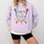 HUGvyn 100 Drippy Days Of School Baseball Ice Cream 100 Days Comfort Colors Sweatshirt Crimson