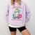 HUGvyn I Survived 100 Days Of School Baseball 6 7 Ice Cream Comfort Colors Sweatshirt Crimson