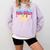 Ice Cream Baseball Cone Dripping Sprinkles Kids Boys Summer Premium Tri-Blend Comfort Colors Sweatshirt Crimson