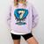 Ice Cream Baseball Glove 7th Birthday Edition Comfort Colors Sweatshirt Crimson