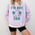 I'm Not Just His Mom I'm His Number One Fan Baseball Mom Comfort Colors Sweatshirt Crimson