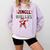 Jingle Ballers Plaid Santa Dabbing Baseball Christmas Comfort Colors Sweatshirt Crimson