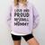 Loud & Proud Baseball Mommy Sports Lover Mom Women Comfort Colors Sweatshirt Crimson