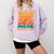 Loud And Proud Baseball Mom Vibrant Colorful Stripe Comfort Colors Sweatshirt Crimson Loud And Proud Baseball Mom Vibrant Colorful Stripe Comfort Colors Sweatshirt Crimson