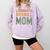 Loudmouth Baseball Mom Sports Cute Text Comfort Colors Sweatshirt Crimson
