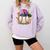 Mardi Gras Baseball Jester Hat Fleur De Lis Boys Girls Kids Comfort Colors Sweatshirt Crimson