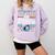 Mom Of The Birthday Boy Baseball Ice Cream Drip Matching Comfort Colors Sweatshirt Crimson
