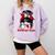 Peru Baseball Mom Messy Bun Comfort Colors Sweatshirt Crimson Peru Baseball Mom Messy Bun Comfort Colors Sweatshirt Crimson