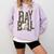 Play Ball Women Graphic Baseball Mom Baseball Comfort Colors Sweatshirt Crimson
