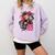 Punk Girl With Anger Kanji And Baseball Bat Comfort Colors Sweatshirt Crimson Punk Girl With Anger Kanji And Baseball Bat Comfort Colors Sweatshirt Crimson
