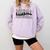 Retro Baseball Mama Groovy Baseball Mom Comfort Colors Sweatshirt Crimson