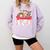 Retro Coffee Baseball Mama Mother's Day Baseball Mom Premium Comfort Colors Sweatshirt Crimson