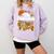 Retro Groovy Baseball Mom Family Matching Women Comfort Colors Sweatshirt Crimson
