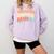Weekends Coffee Baseball Retro Vibes Comfort Colors Sweatshirt Crimson