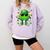 Shamrocks Playing Baseball St Patricks Day 6 7 Meme Men Boys Comfort Colors Sweatshirt Crimson