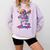 Skelton Playing Baseball Halloween Baseball Drip Boys Kids Comfort Colors Sweatshirt Crimson