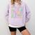 Somebody's Loud & Proud Baseball Mom Mama Sport Cute Comfort Colors Sweatshirt Crimson