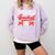 Somebody's Loud Mouth Baseball Mom Mama Comfort Colors Sweatshirt Crimson