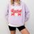 Somebody's Loud Mouth Baseball Mom Mama Premium Comfort Colors Sweatshirt Crimson