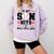 If My Son Hits I Will Yell Loud Baseball Mom Comfort Colors Sweatshirt Crimson