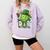 St Patricks Day Baseball Leprechaun Rainbow Green Baseball Comfort Colors Sweatshirt Crimson