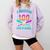 I Survived 100 Days Of School Baseball Drip Comfort Colors Sweatshirt Crimson