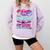 Survived 100 Days Of School Baseball Ice Cream Drip Boy Kids Comfort Colors Sweatshirt Crimson