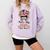 That's My Granddaughter Out There Baseball Mom Mother's Day Comfort Colors Sweatshirt Crimson