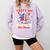 That's My Nephew Out There Baseball Cream Drip Crossed Bat Comfort Colors Sweatshirt Crimson