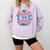 Tis The Season Baseball Mom Enthusiast Joy Comfort Colors Sweatshirt Crimson