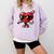 Valentines Day Baseball Heart Bat Sunglasses Men Boys Kids Comfort Colors Sweatshirt Crimson
