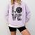 Women's Baseball Softball Baseball Mom LOVE Baseball Comfort Colors Sweatshirt Crimson