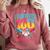 100 Days Of School Baseball Drip 100 Days Boy Girl Kids Comfort Colors Sweatshirt Orchid