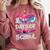 100 Days Of School Baseball Lover Donut Drip Boy Girl Comfort Colors Sweatshirt Orchid