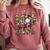 100 Days Of School Camo Baseball Camouflage For Kids Comfort Colors Sweatshirt Orchid