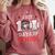 100 Days Of School Dabbing Baseball Hit Student Kids Boys Comfort Colors Sweatshirt Orchid